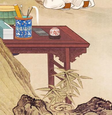 观复猫钻进古画说文化之《福禄寿人物图》